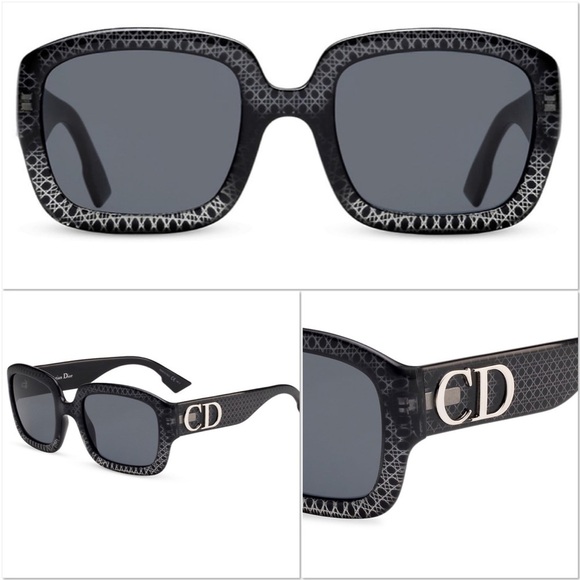 Christian Dior Geometric frame sunglasses black